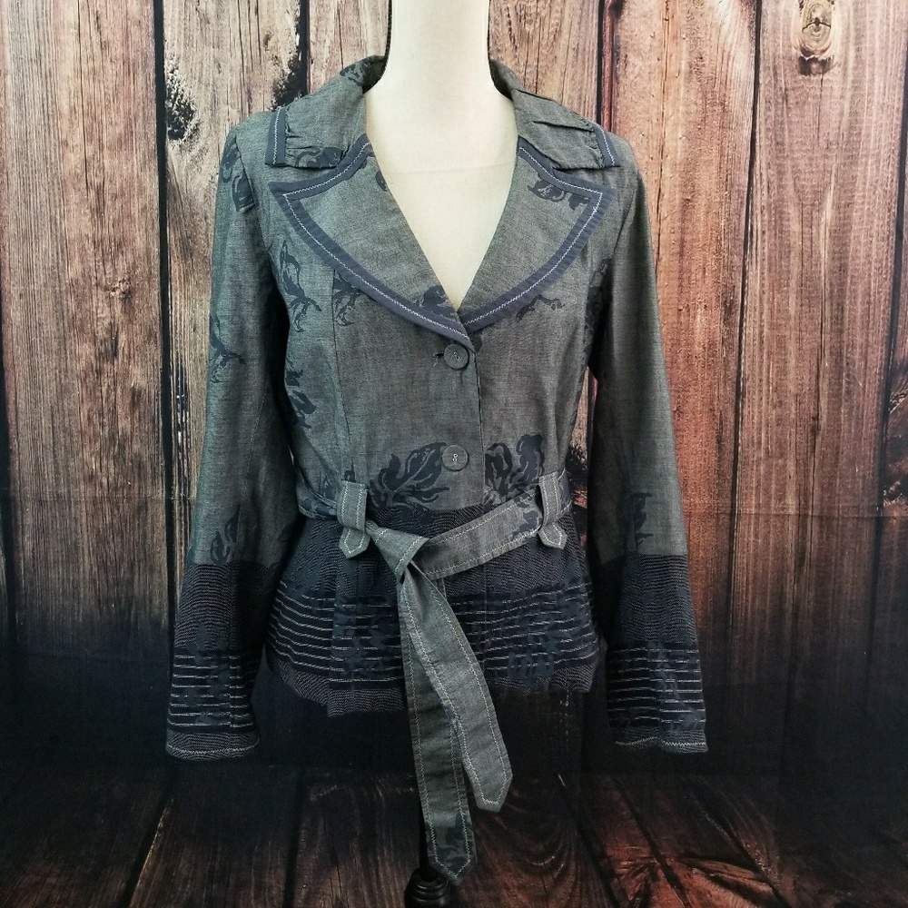 Coldwater Creek chambray blazer classic